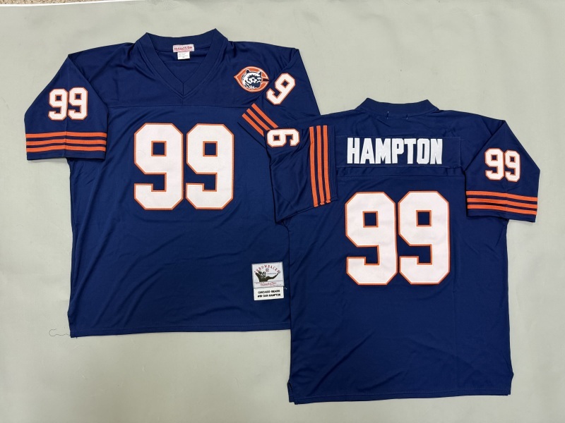 Men 2025 Nike Chicago Bears #99 Hampton blue Throwback Limited NFL Jersey style 001->chicago bears->NFL Jersey